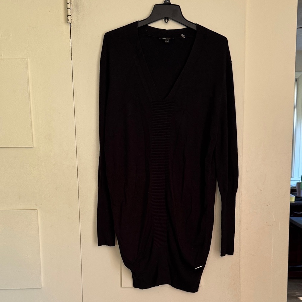 BCBG Black V-Neck Sweater